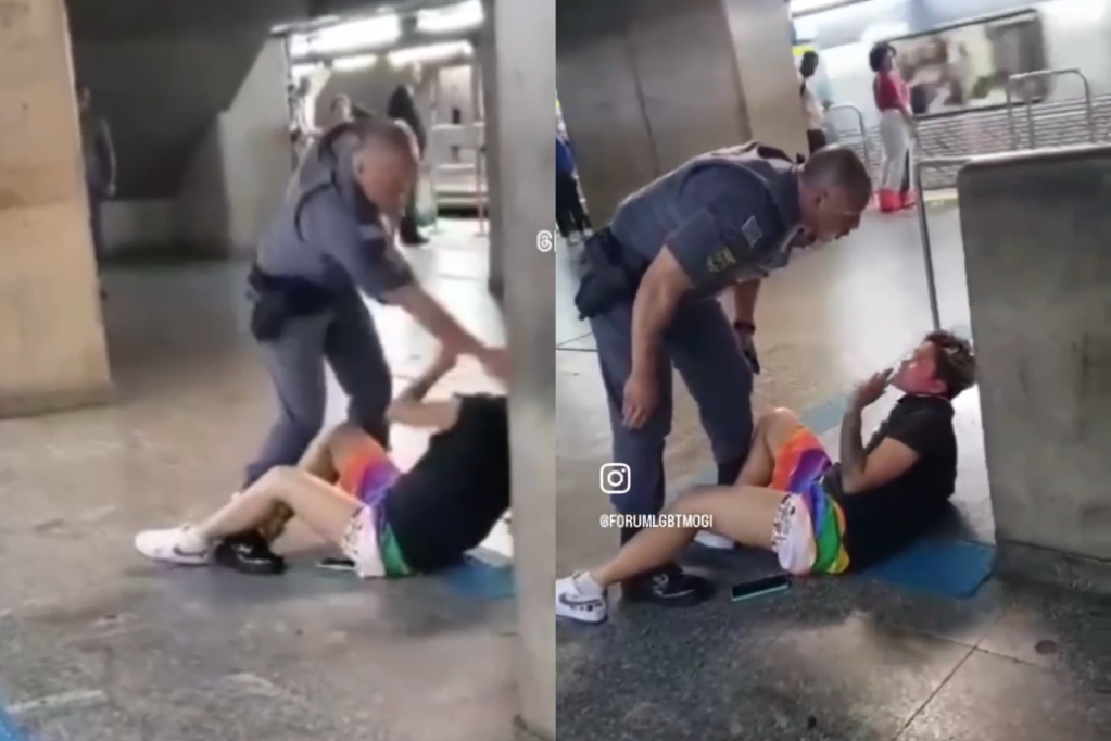 Mulher LGBT é agredida por PM na estação da Luz, em São Paulo: ‘Tem que apanhar igual a um homem’